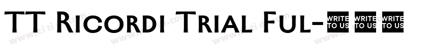 TT Ricordi Trial Ful字体转换